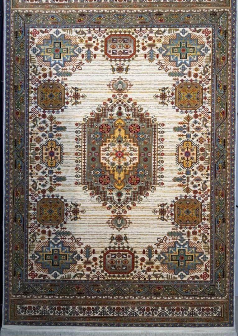 فرش ستاره کویر یزد کلکسیون شاهکار نوین طرح N-120-2501