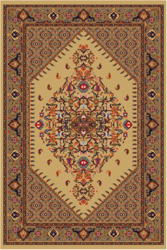 فرش ستاره کویر یزد کلکسیون شاهسون طرح B-058-8813