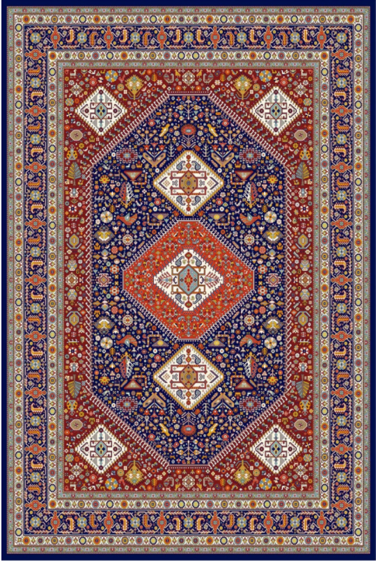 فرش ستاره کویر یزد کلکسیون شاهکار نوین طرح N-066-2599