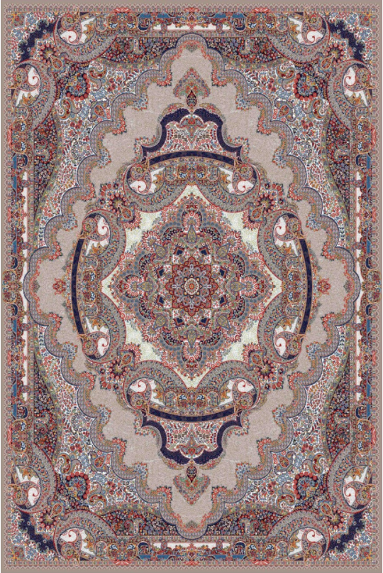 فرش ستاره کویر یزد کلکسیون شاهکار نوین طرح N-075-2510
