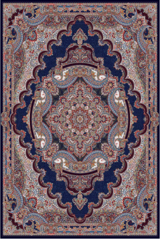 فرش ستاره کویر یزد کلکسیون شاهکار نوین طرح N-075-2599