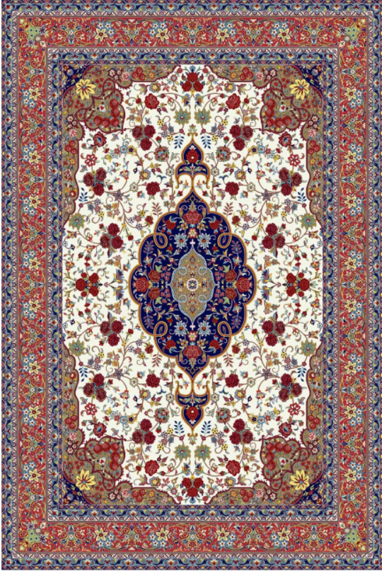 فرش ستاره کویر یزد کلکسیون شاهکار نوین طرح N-083-2504