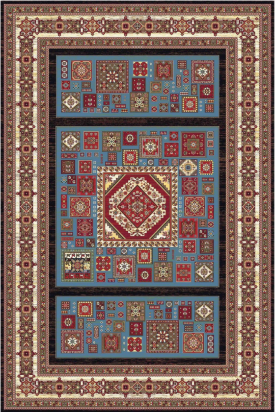 فرش ستاره کویر یزد کلکسیون شاهکار نوین طرح N-098-2560