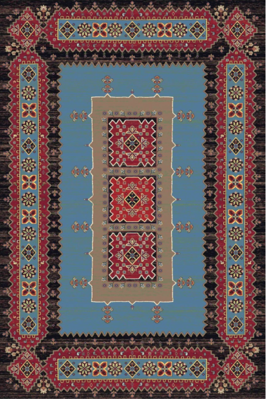 فرش ستاره کویر یزد کلکسیون شاهکار نوین طرح N-100-2569