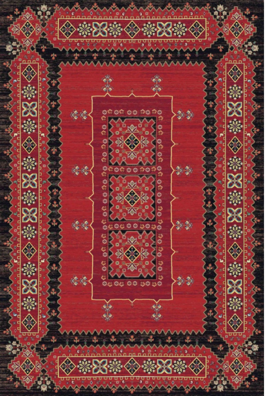فرش ستاره کویر یزد کلکسیون شاهکار نوین طرح N100-2549
