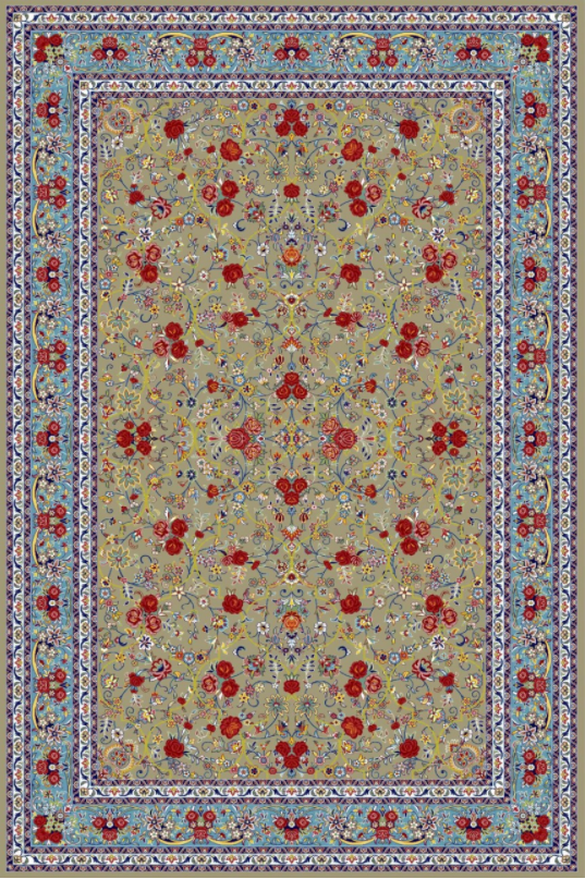 فرش ستاره کویر یزد کلکسیون شاهکار نوین طرح N-110-2516