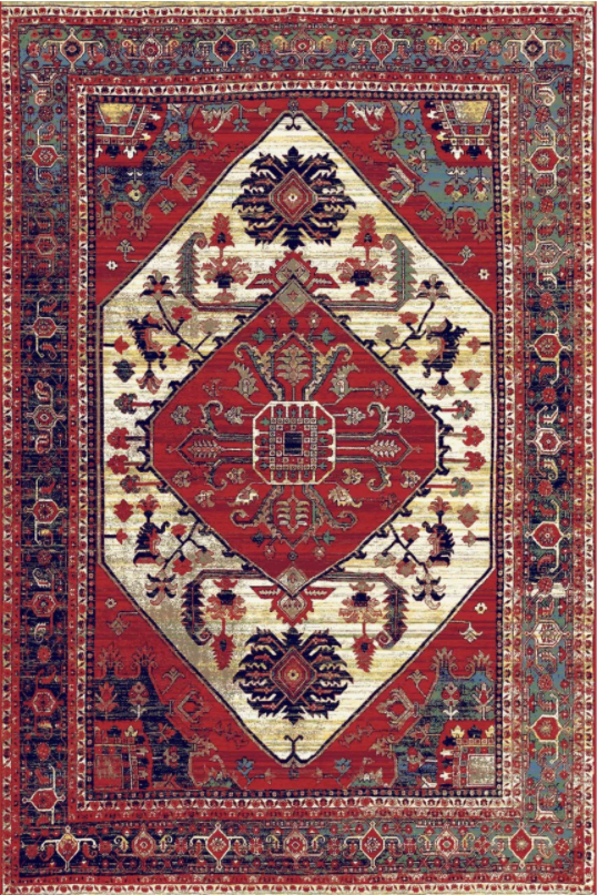 فرش ستاره کویر یزد کلکسیون شاهکار نوین طرح N-124-2509