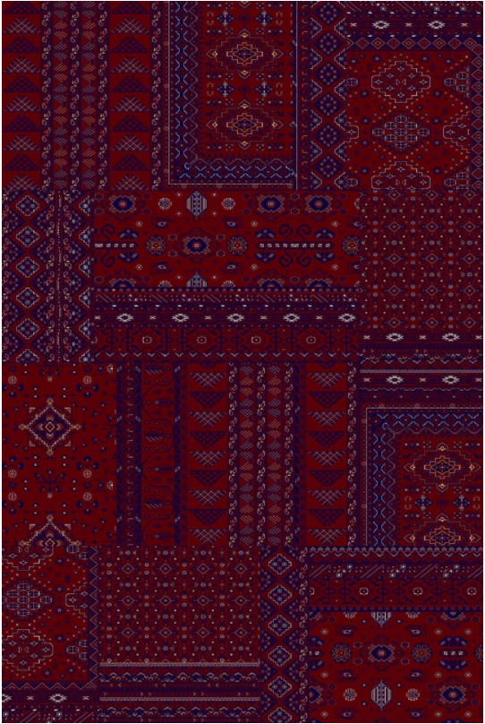 فرش ستاره کویر یزد کلکسیون شاهکار نوین طرح NI-054-2559