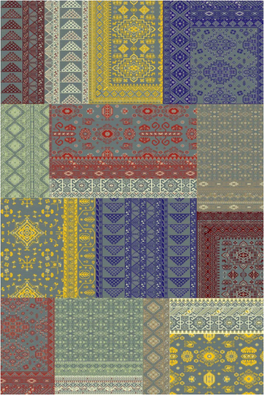 فرش ستاره کویر یزد کلکسیون شاهکار نوین طرح NI-054-2560