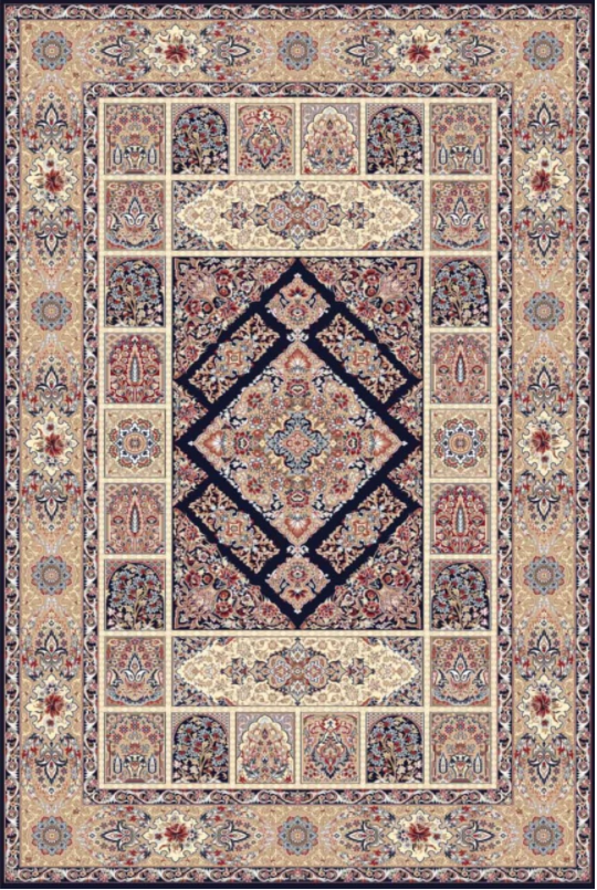 فرش ستاره کویر یزد کلکسیون شاه عباسی طرح X-070-1791