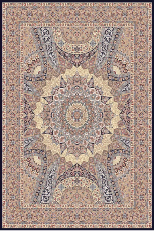 فرش ستاره کویر یزد کلکسیون شاه عباسی طرح X-088-1711