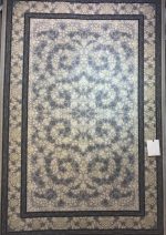 فرش قصر ابریشم طرح کاسپین ۱۸۰۴۰ نقره ای