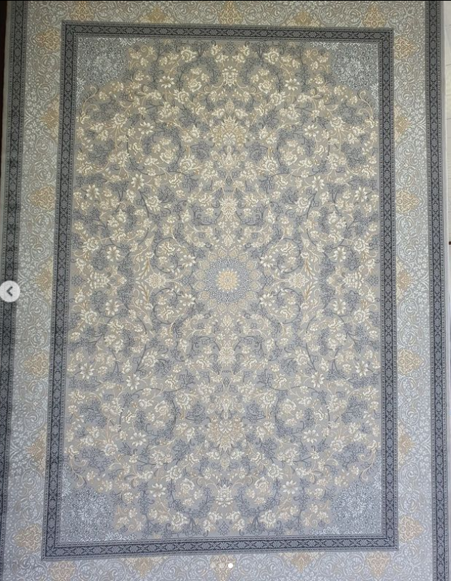 فرش کاخ طرح طناز نقره ای