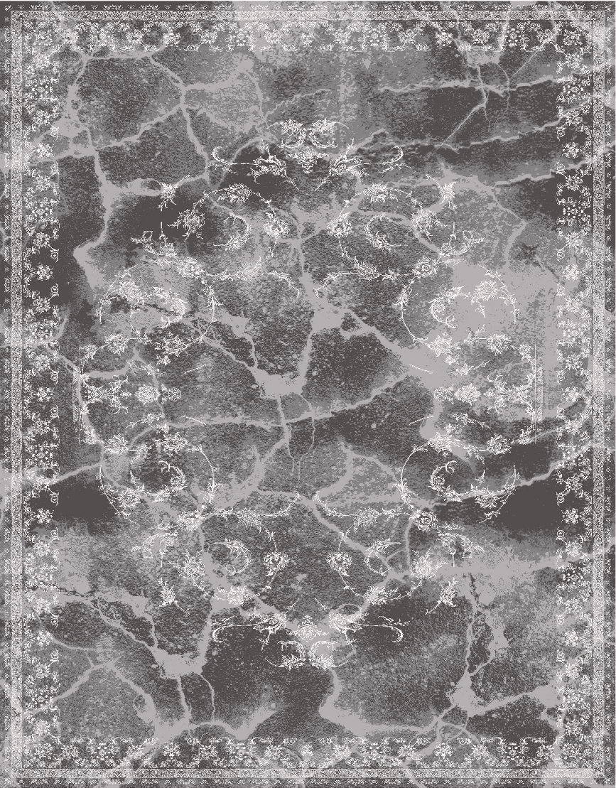 فرش خاطره کویر کاشان پالت نویان طرح وینتیج 1606